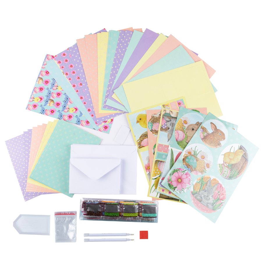 CAPAP-001 Easter Wishes Crystal Art Papercrafting Kit
