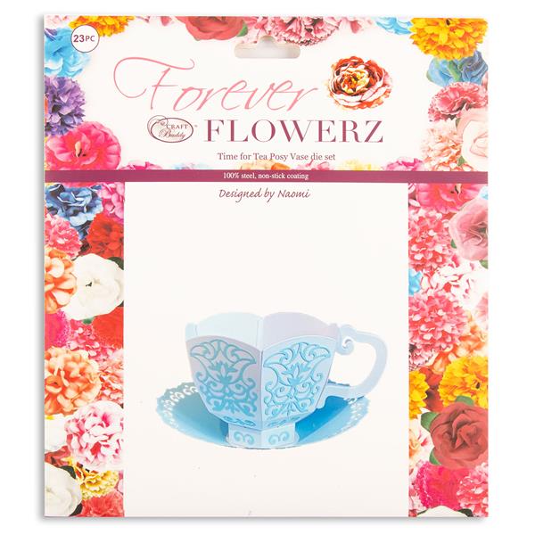 Craft Buddy Forever Flowerz Time for Tea Posy Vase die set