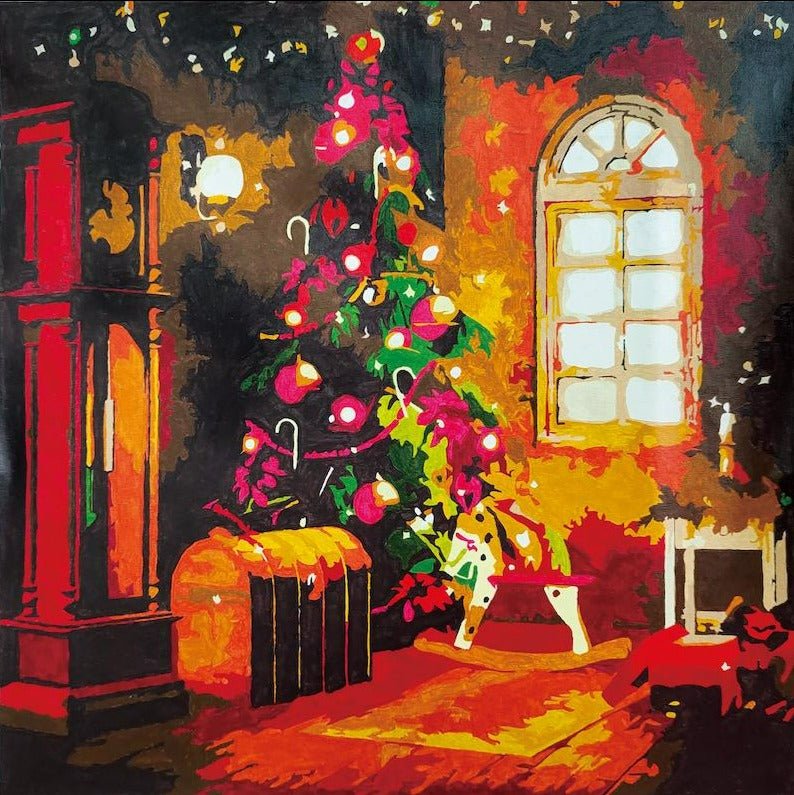 "Christmas Magic" Paint By Numb3rs Kit 50x50cm
