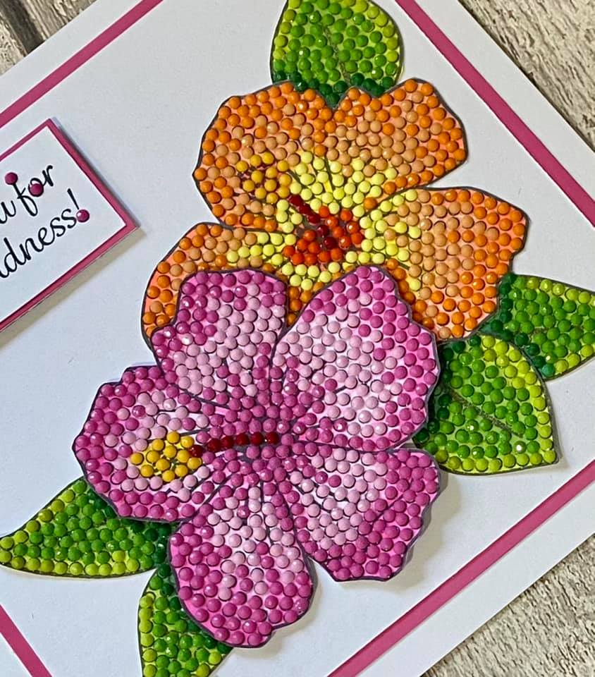 Hibiscus Wishes Crystal Art A6 Stamp Set