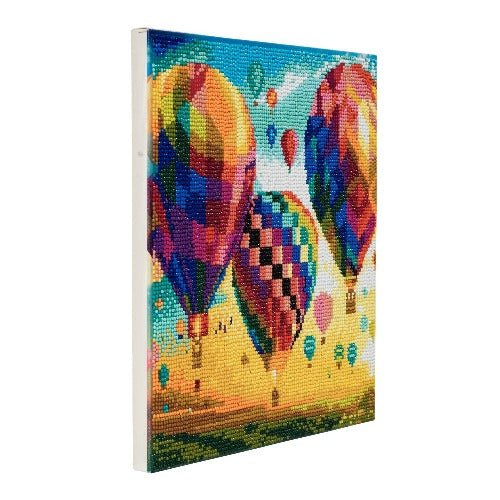 "Hot Air Balloons" Crystal Art Canvas Kit 30x30cm