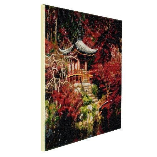 "Japanese Temple" Crystal Art Canvas Kit 40x50cm