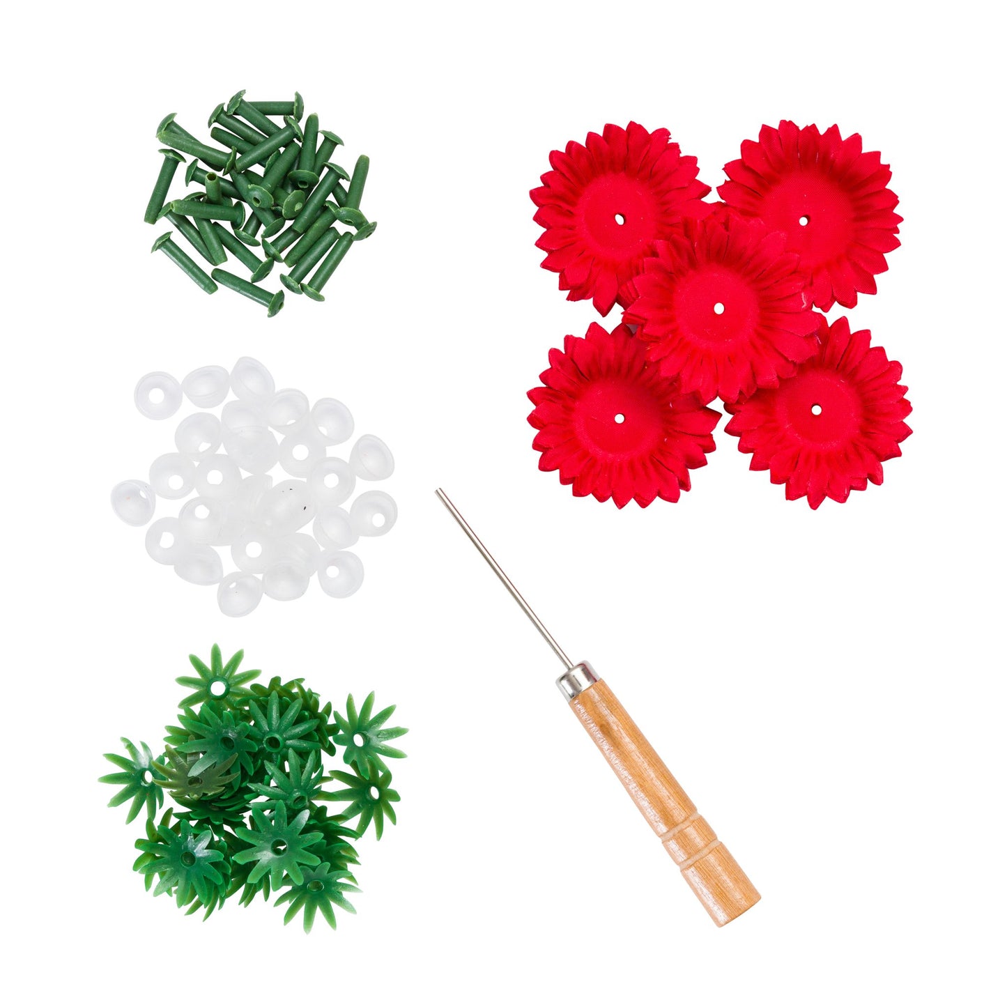 Flower Making Kit - Chic Chrysanthemums - RED - FF02RD