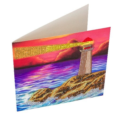 "Lighthouse" Crystal Art Card Kit