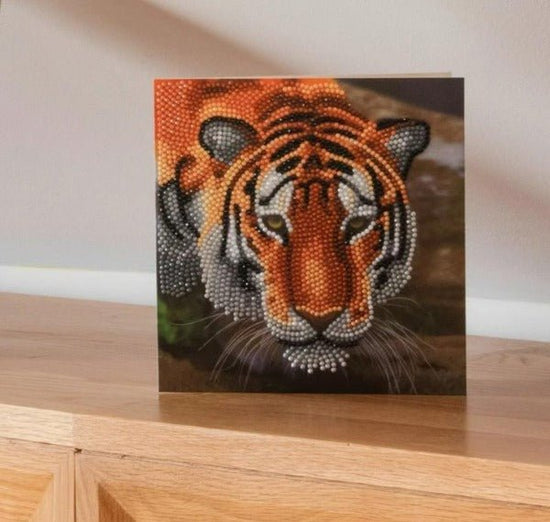 "Tiger" Crystal Art Card Kit