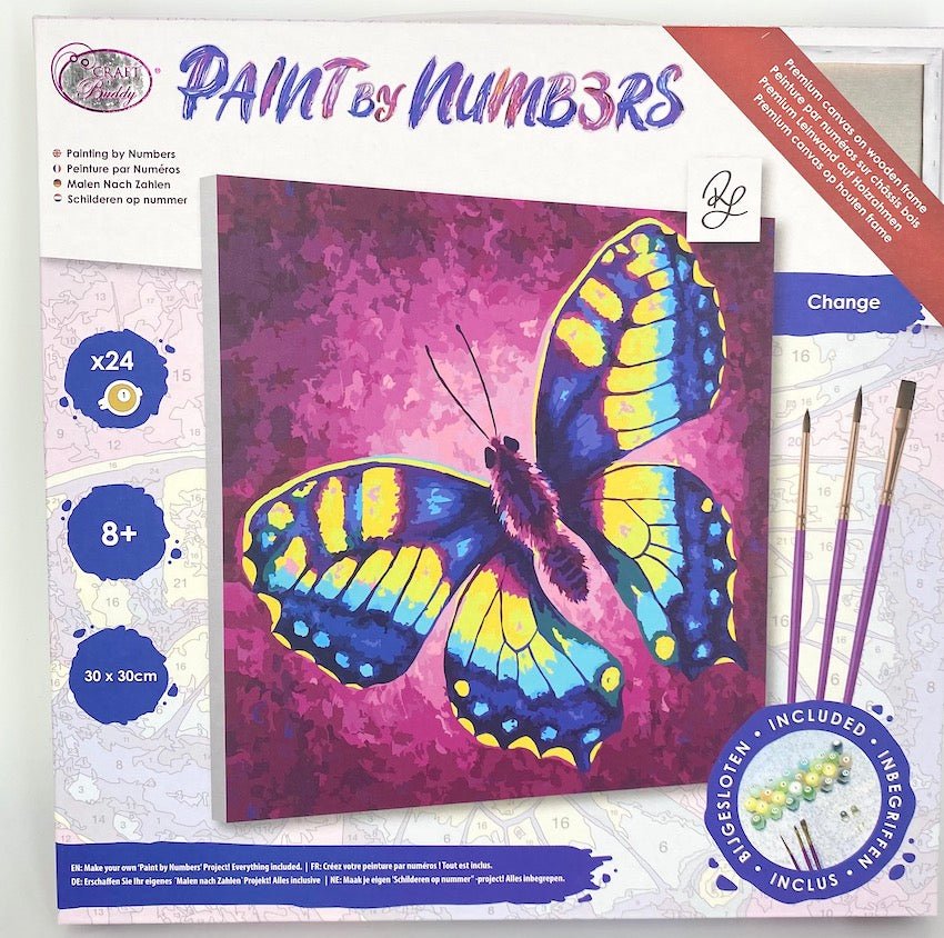 "Change" Paint by Numbers Framed Kit Rachel Froud 30x30cm