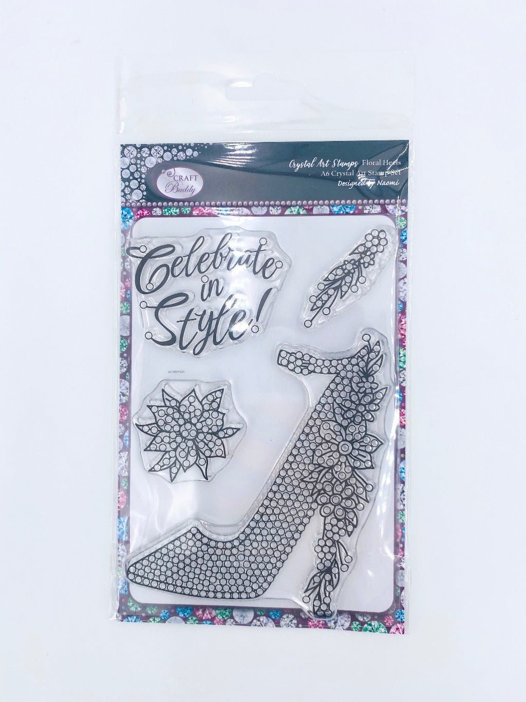 Crystal Art A6 Stamp Set - Floral Heels