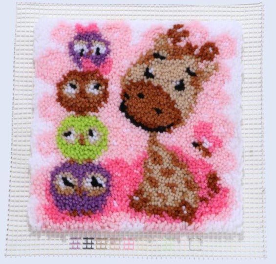 "Koala & Giraffe" Children's Latch Hook Set of 2 12*12inch