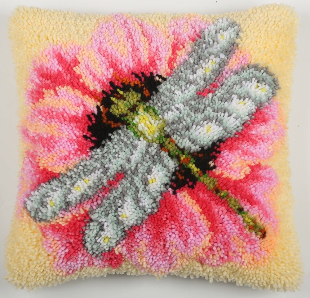 "Dragonfly" Latch Hook Cushion Kit 48*48cm