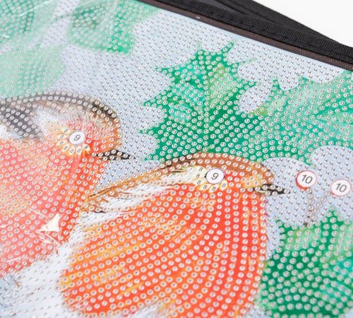 Crystal Art Folding Storage Box - Winter Robins