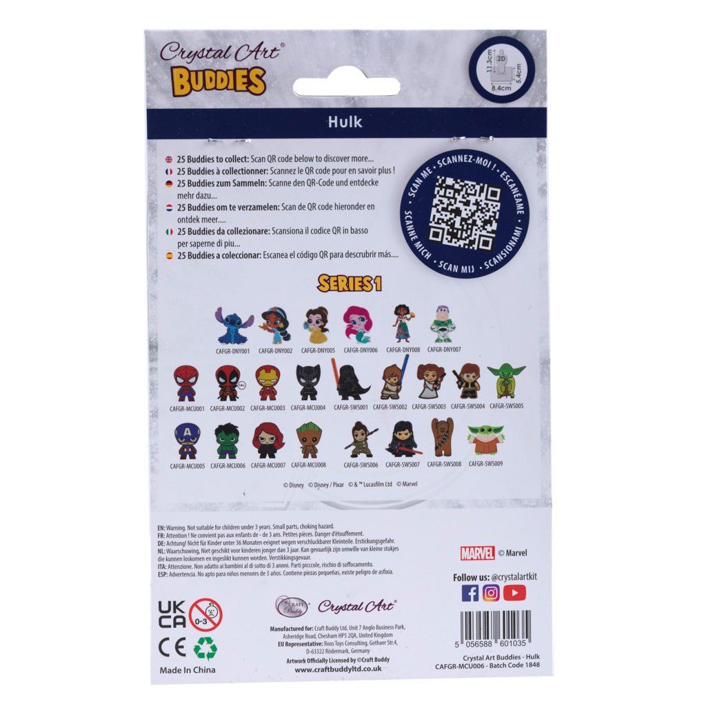 "Hulk" Crystal Art Buddies MARVEL Series 1