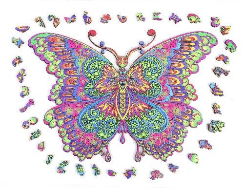 Craft Buddy A3 Wooden Puzzle - BUTTERFLY