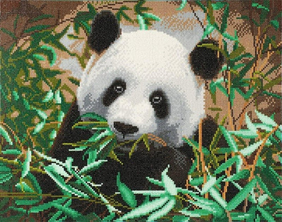 "Panda" Crystal Art Canvas Kit 40x50cm
