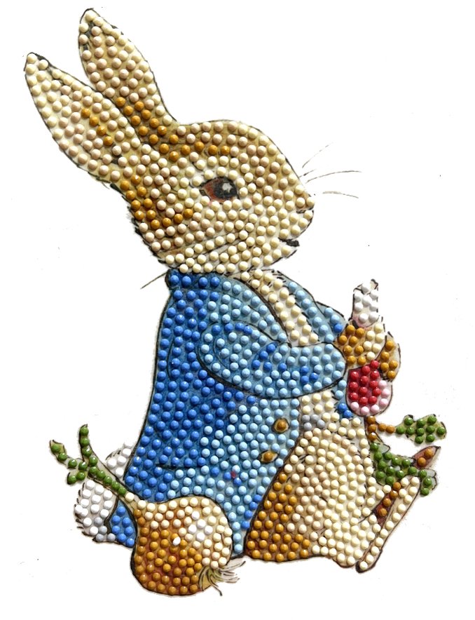 Peter Rabbit Crystal Art Sticker, A5 size