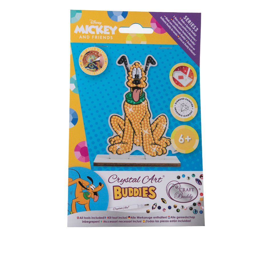 "Pluto" Crystal Art Buddies Disney Series 3 Front Packaging