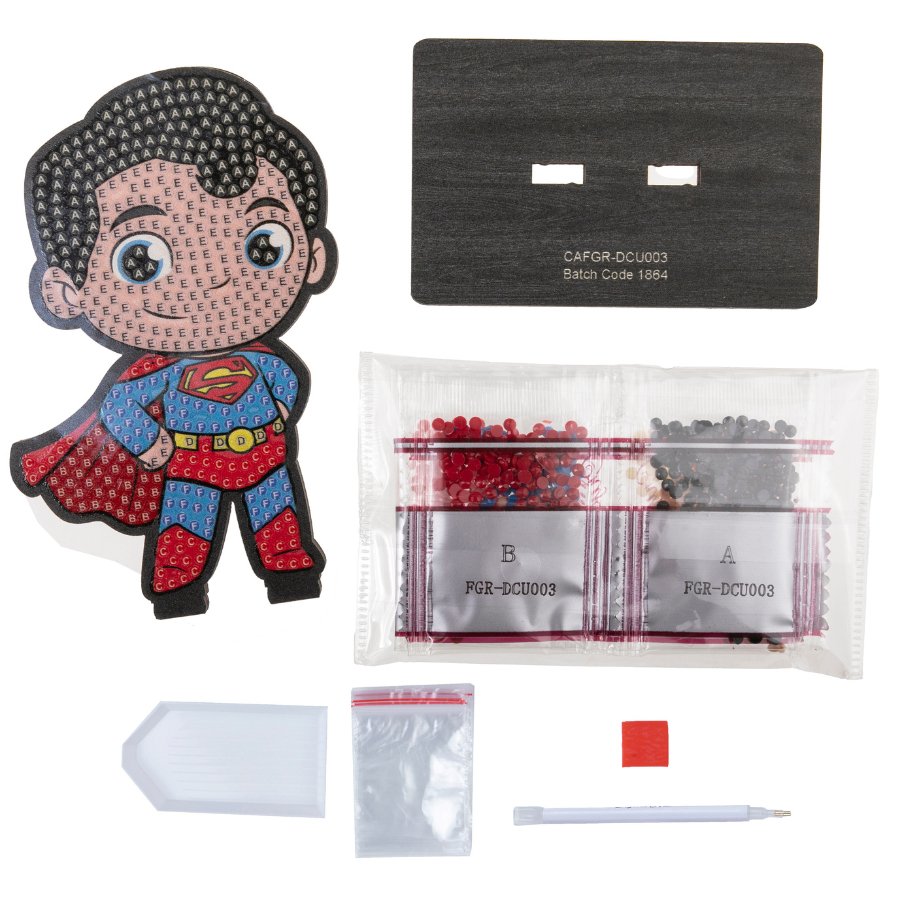 "Superman" Crystal Art Buddies DC Series 3 content 