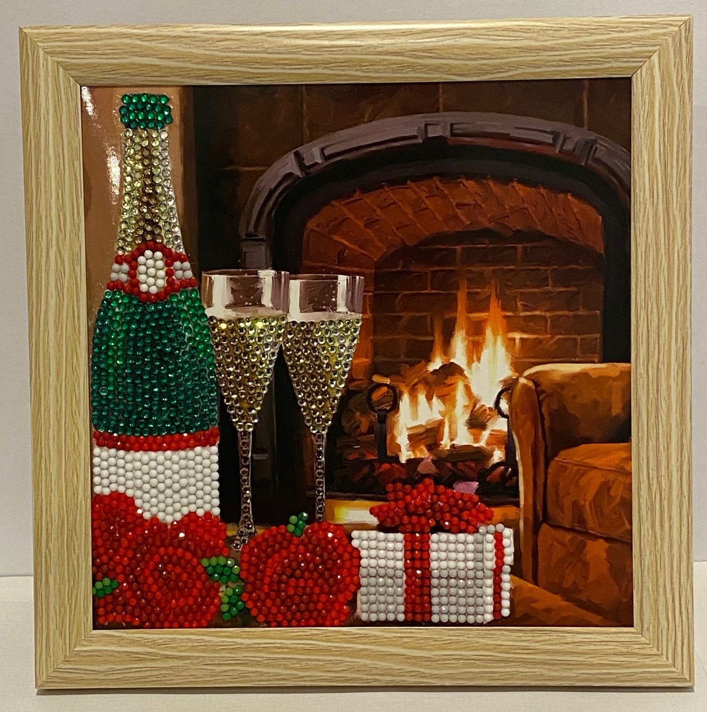 Crystal Art Card Frame - Wood effect