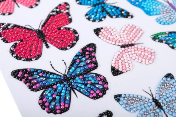 Crystal Art Butterfly Sticker Set