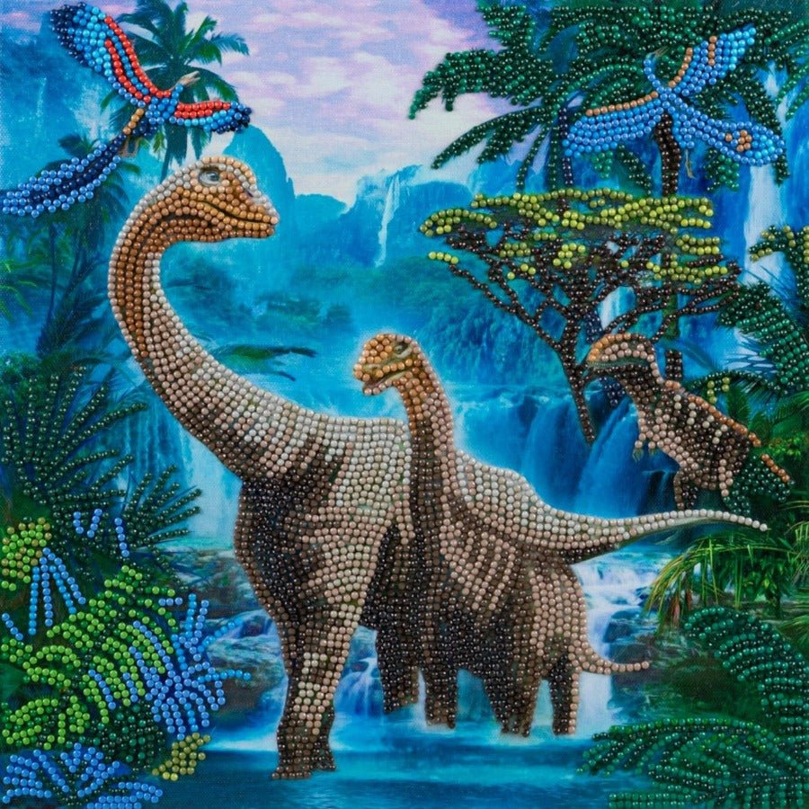 "Wander with Dinosaur" 30x30cm Crystal Art Kit