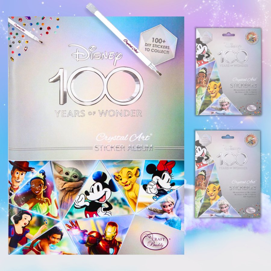 Load image into Gallery viewer, Disney 100th anniversary crystal art sticker album
