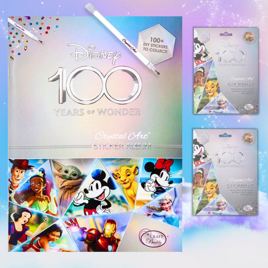 Disney 100th anniversary crystal art sticker album