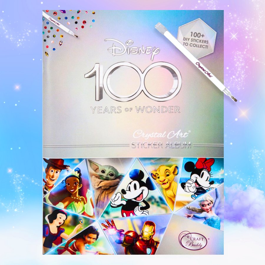 Load image into Gallery viewer, Disney 100th anniversary crystal art sticker book
