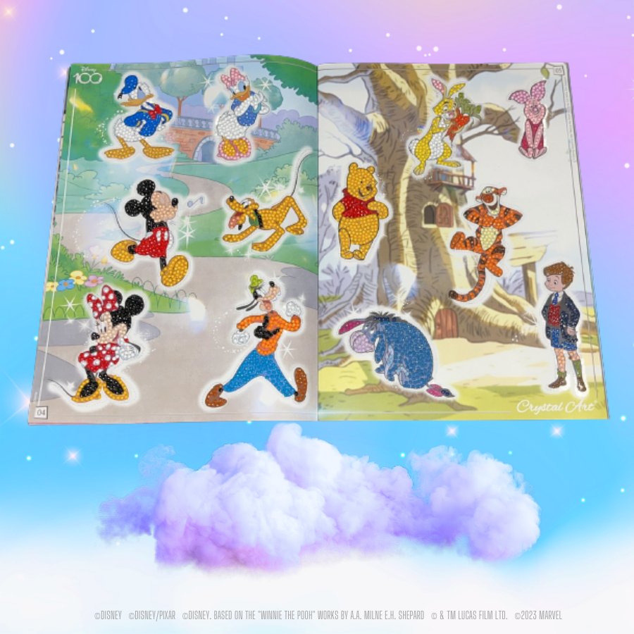 Disney 100th anniversary crystal art sticker pack