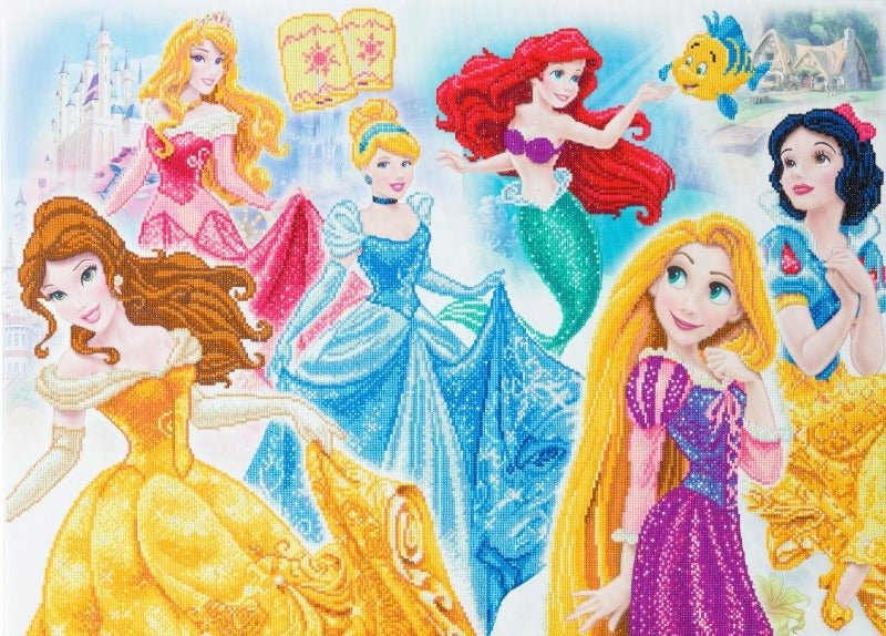 "Disney Princess Medley" Crystal Art Kit 90x65cm