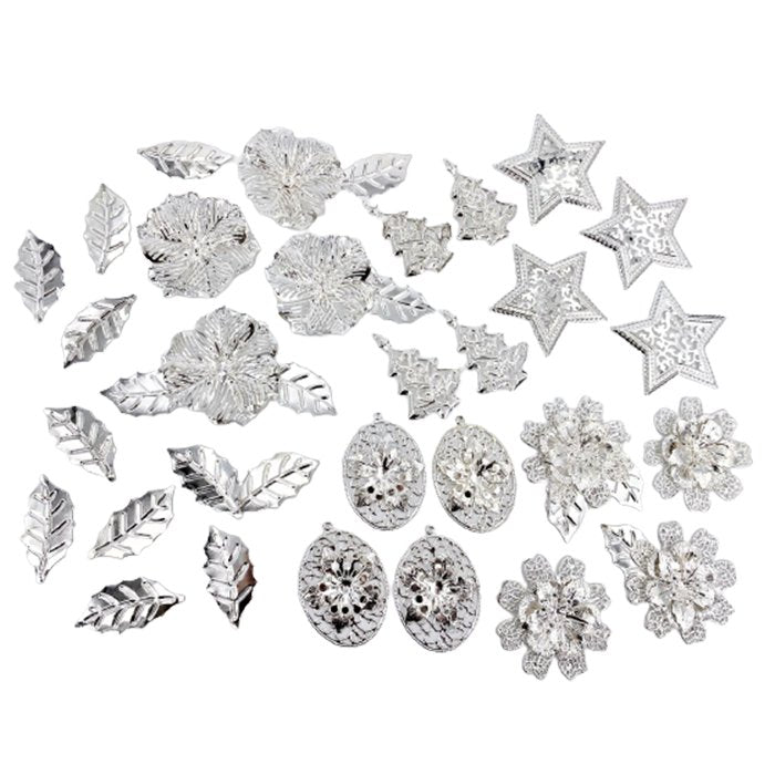 Festive 3D metal embellishments
