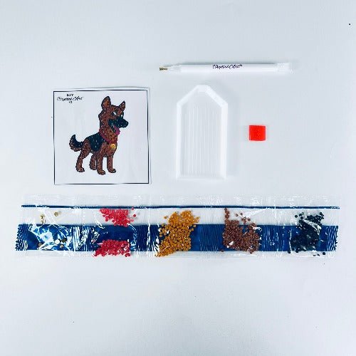 "Joyful Dog" Crystal Art Motif - Contents