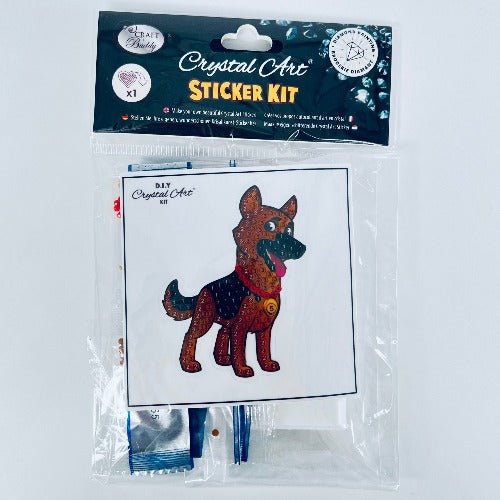 "Joyful Dog" Crystal Art Motif - Front Packaging