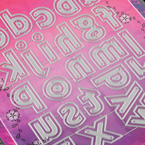 Craft Buddy Nested Lower Case Alphabet Die Set - 65 Dies