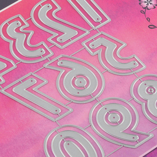 Craft Buddy Nested Number Die Set - 26 Dies