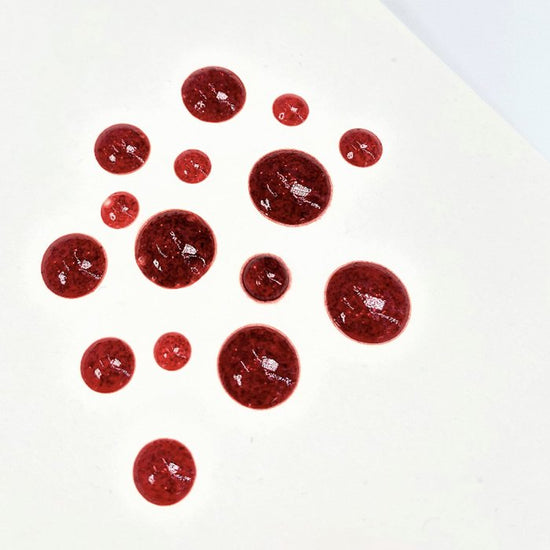Liquid Glitter Glass Drops Ruby Red
