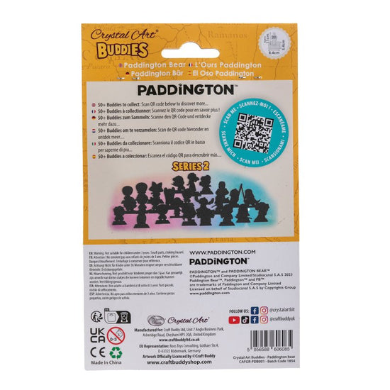 Paddington Bear crystal art buddies series 2 back packaging