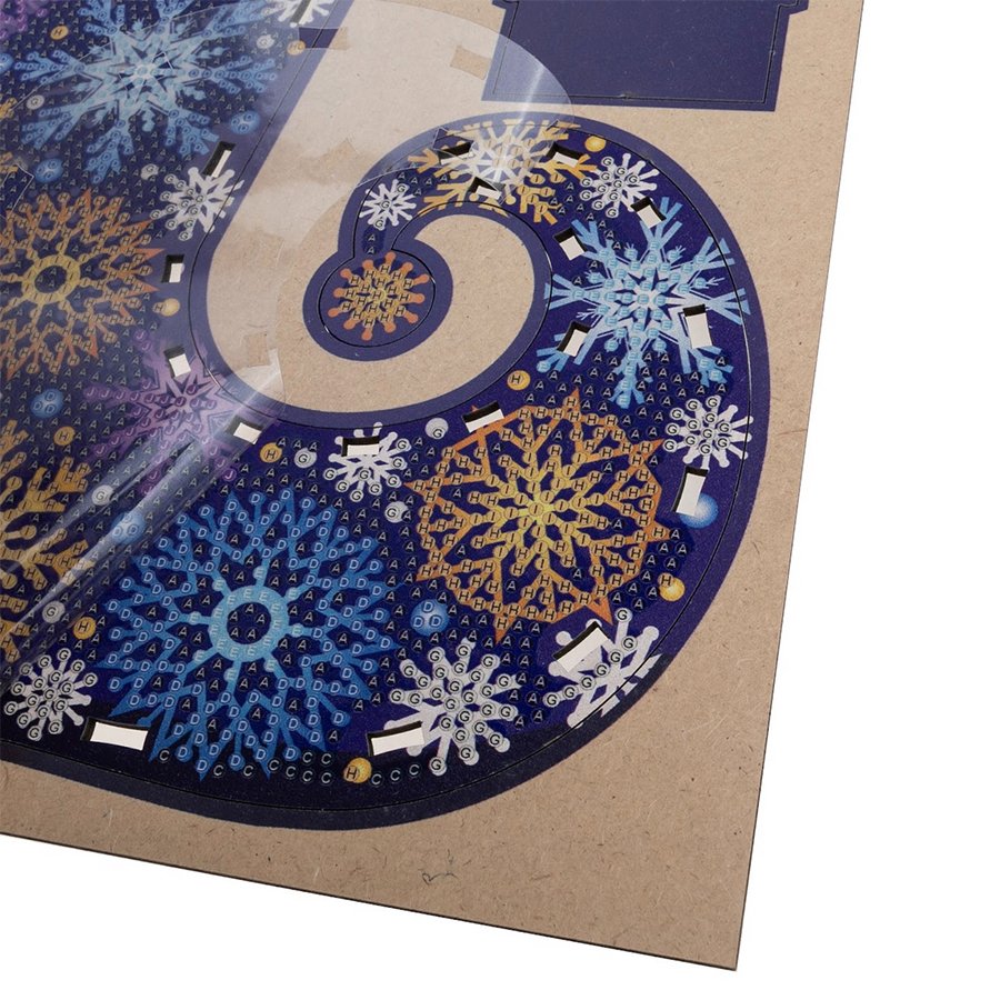  Snowy Crystal Art Stocking Treat Holder before
