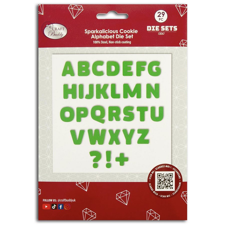 "Sparkalicious Cookie" Alphabet Die Set